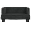 vidaXL Kids Sofa Black Velvet, Pine Wood, Foam Mini Durable Kids Sofa