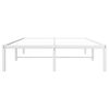 vidaXL Bed Frame White Steel Full Bed Frame Rectangular Modern