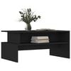vidaXL Coffee Table Black Engineered wood 35.4 x 21.7 x 16.7 in