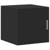 vidaXL Slim Storage Cabinet Black 15.7"x16.7"x88.6" Engineered Wood