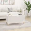 vidaXL Coffee Table White Engineered wood Standard Adjustable Armrests