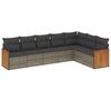 vidaXL Garden Sofa Set Grey