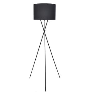 vidaXL Floor Lamp Black PS board, Polyester, Metal Modern/Medium Modern