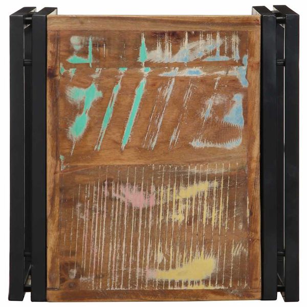 vidaXL Coffee Table Multicolored Solid reclaimed wood, powder-coated iron