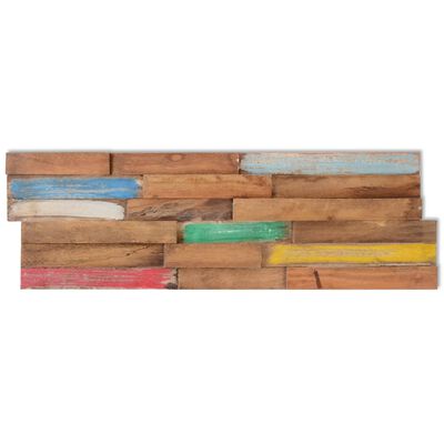 vidaXL Wall Cladding Panels 10 pcs 11.1 ft² Solid Teak Wood