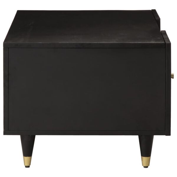 vidaXL Coffee Table Black Solid Mango Wood Medium Coffee Table