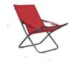 vidaXL Folding Beach Chairs 2 pcs Fabric Red