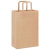 vidaXL Paper Bags 50 pcs with Handles Brown 21x11x31 cm