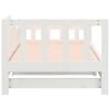 vidaXL Day Bed White Solid pine wood 2x35.4x78.7 in Expandable Day Bed