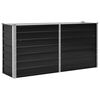 vidaXL Raised Bed Anthracite Galvanized steel 63.0 x 15.7 x 30.3 in