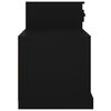 vidaXL Shoe Cabinet Black Engineered Wood 39.4 x 16.5 x 23.6 in