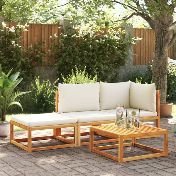 vidaXL Garden Sofa Set Beige