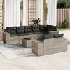 vidaXL Garden Sofa Set Light grey
