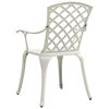 vidaXL Bistro Set White Cast aluminum 5 Piece Set Durable Bistro Set