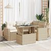 vidaXL Garden Sofa Set Beige