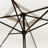 vidaXL Garden Parasol Sandy White 100% Polyester, Steel 78.7 x 118.1 in
