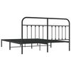 vidaXL Bed Frame Black Steel Full Durable Bed Frame Rectangular