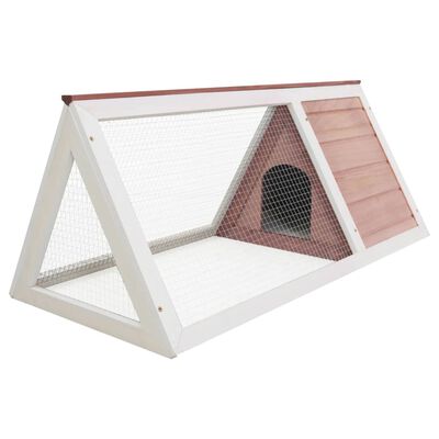 vidaXL Animal Rabbit Cage Brown Wood