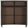 vidaXL Bar Table Brown PE rattan Medium Durable Bar Table