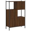 vidaXL Bookcase Brown Oak Engineered Wood 28x11x42 in Bookcase