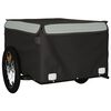 vidaXL Bike Trailer Black and Gray 99.2 lb Iron