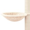 vidaXL Cat Tree Cream Engineered wood, Plush, Sisal Large Modern