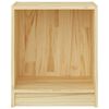 vidaXL Bedside Cabinet Set of 2 Natural Wood Solid Pine wood Small
