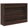 vidaXL Shoe Cabinet Brown Oak Engineered Wood Compact Shoe Cabinet