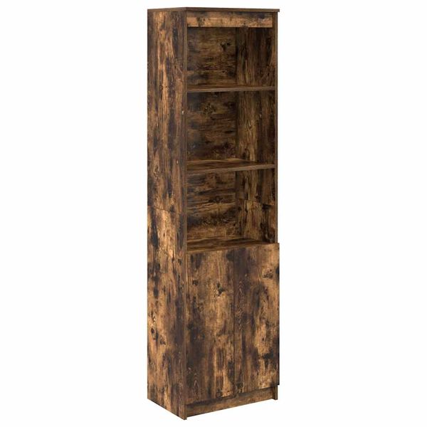 vidaXL Highboard Smoked Oak Engineered Wood Highboard Rectangular