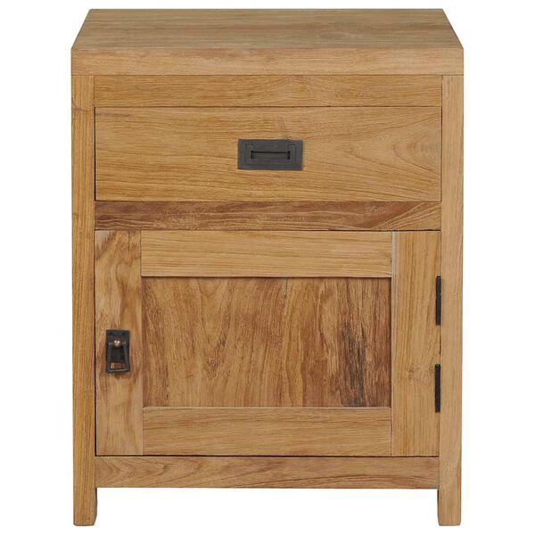 vidaXL Bedside Cabinet Teak Solid Teak Medium Bedside Cabinet