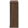 vidaXL Bathroom Wall Cabinet Brown oak Engineered wood, steel Medium