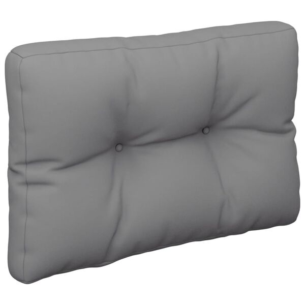 vidaXL Pallet Cushions 2 pcs Gray Fabric