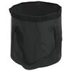 vidaXL Folding Buckets 2 pcs Black 5.3 gal PVC