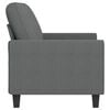 vidaXL 2-seater Sofa Dark Gray Polyester, Metal, Foam Medium