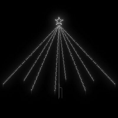 vidaXL LED Christmas Waterfall Tree Lights Indoor Outdoor 400 LEDs 8.2'