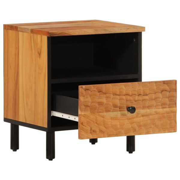 vidaXL Bedside Cabinet Set of 2 Natural wood