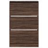 vidaXL Shoe Cabinet Brown Oak 31.5"x8.3"x49.4" Engineered Wood