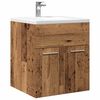 vidaXL Bathroom Sink Cabinet Old wood Engineered wood, Iron
