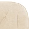 vidaXL Dining Chair Set of 2 Cream Velvet (100% polyester), metal, plywood