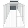 vidaXL Chicken Cage Anthracite Galvanized steel 65 x 500 x 71.3 in