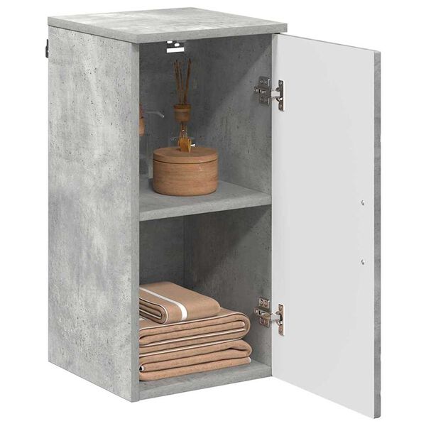 vidaXL Bathroom Cabinet Concrete Grey 11.81 x 12.40 x 24.02 in