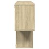 vidaXL Wall Shelf Sonoma Oak Engineered wood Medium Wall Shelf