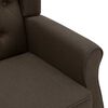vidaXL Armchair Brown Polyester Fabric, Plywood, Plastic Standard Modern