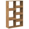 vidaXL Bookcase Artisan Oak Engineered Wood 51.2 x 15.7 x 62.9 in