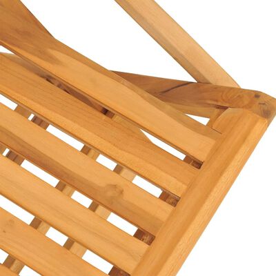 vidaXL Folding Patio Chairs 8 pcs 24"x26.4"x35.4" Solid Wood Teak