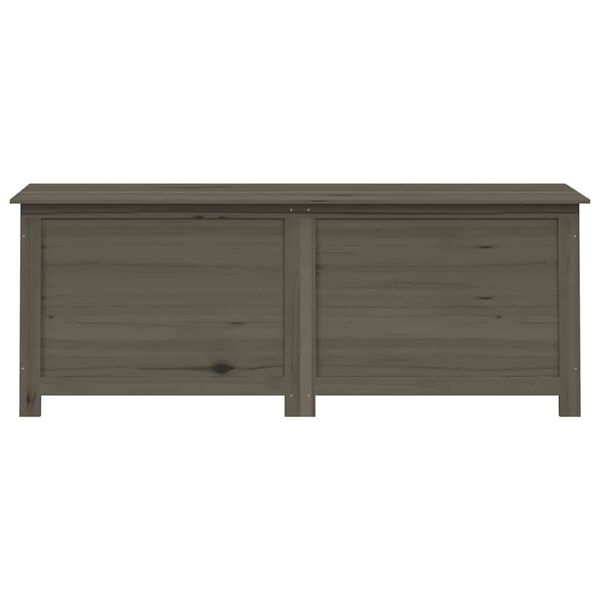 vidaXL Cushion Box Anthracite Solid Fir Wood 59.1 in x 19.7 in x 22.0 in