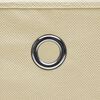 vidaXL Storage Box Set of 10 Cream Non-woven fabric 11 x 11 x 11 in