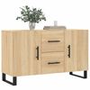 vidaXL Sideboard Sonoma Oak Engineered Wood Medium Sideboard