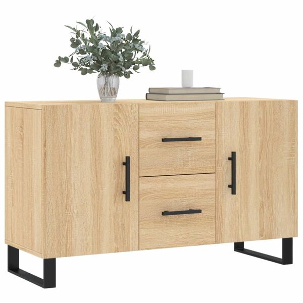 vidaXL Sideboard Sonoma Oak Engineered Wood Medium Sideboard