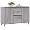 vidaXL Sideboard Gray Sonoma Engineered wood, iron 40.9x13.8x27.6 in